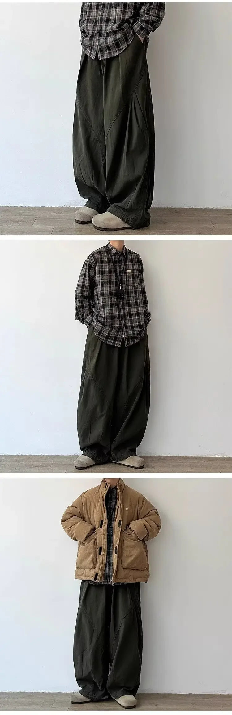 Japanese Style Functional Paratrooper Casual Pants Men Women's Preppy Vintage Versatile Loose Fit Straight Leg Bell Bottoms Work