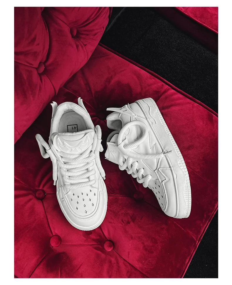 2024 Fashion Purple Mens Skateboard Shoes Streetwear Sneakers Spring Low top Board Sneakers Man Unisex Trend Shoes basket homme