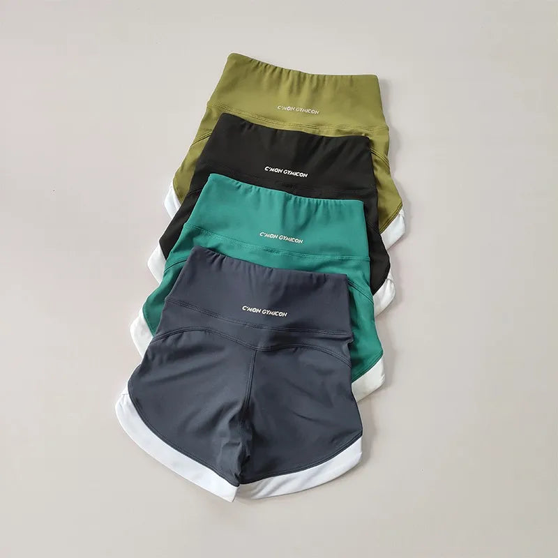 2023 Women's Yoga Shorts High Waist Sport Shorts Fitness Push-Up Tights Booty Gym Shorts Cycling Shorts Running Shorts Female