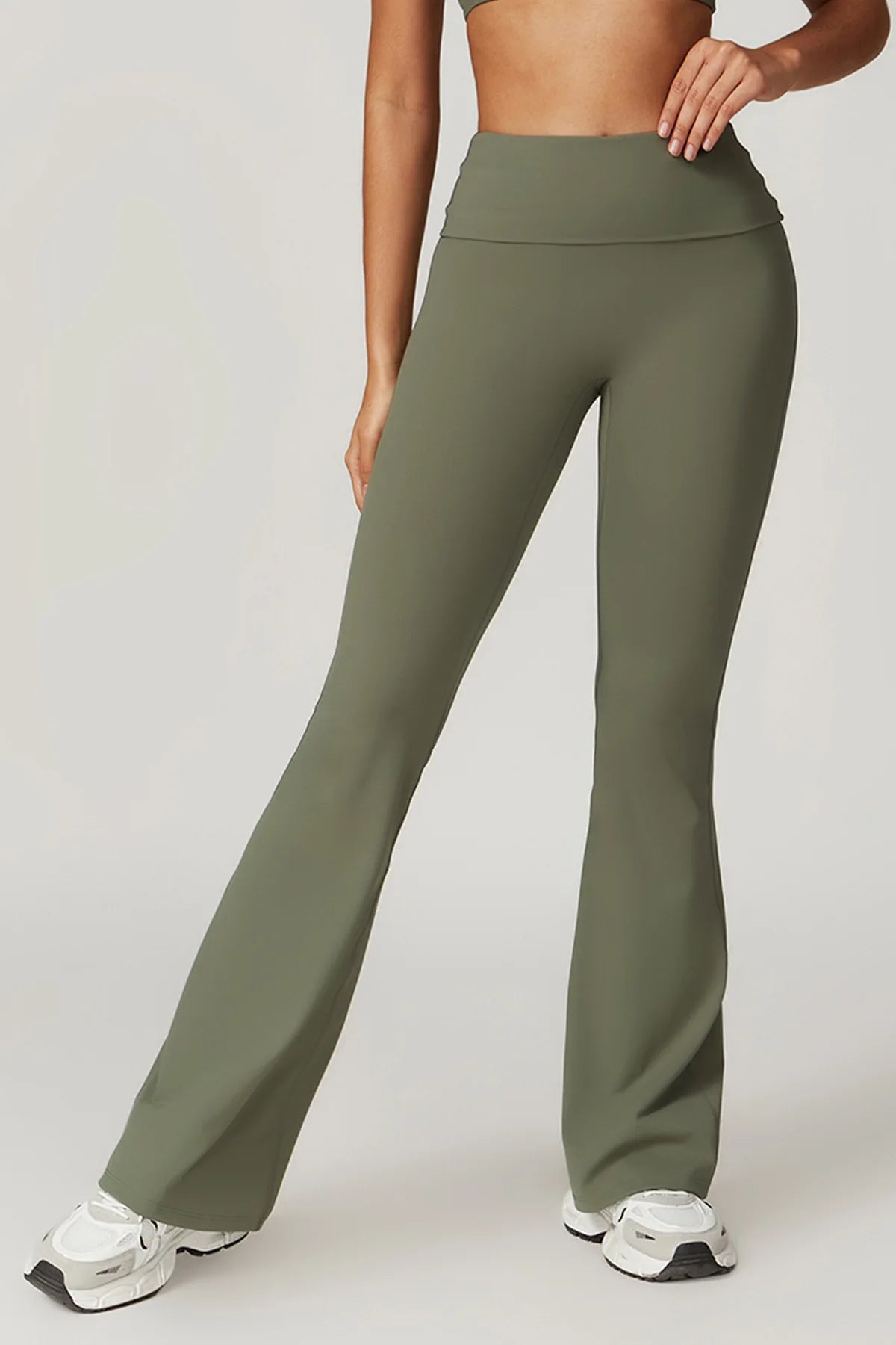 Yoga Pants Women Bell Bottoms High Waist Sport Flare Pants Gym Fitness Leggings Women Female Legging Tummy Control Running Tight