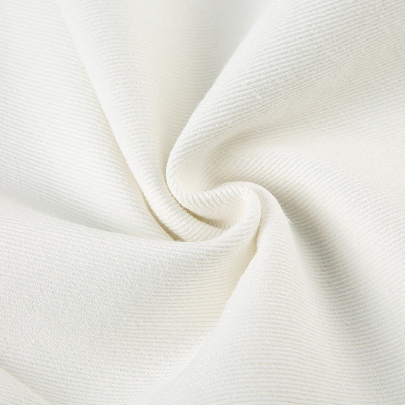 SUCHCUTE White Straight Leg Jeans for Women Casual Low Waisted Slim Denim Pants Fashion All-Match Trousers Streetwear Bottoms