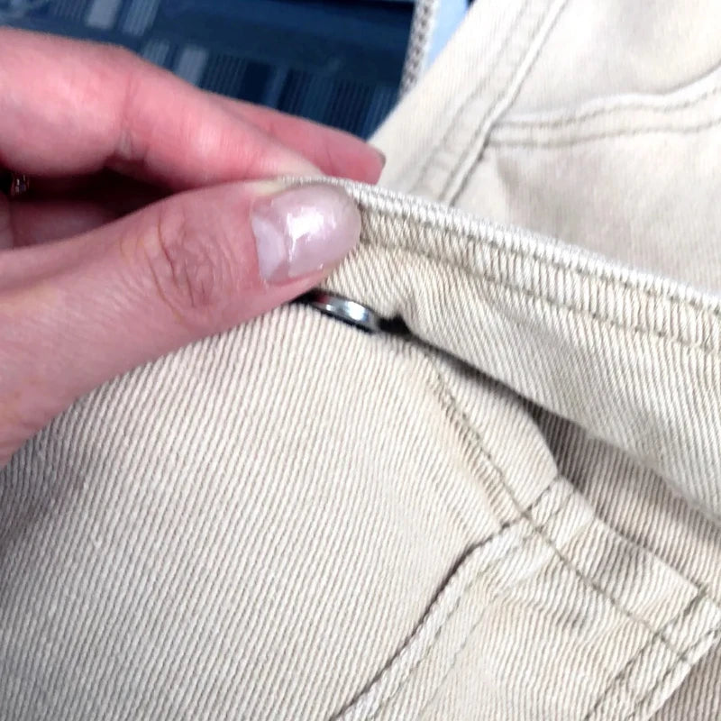 Cargo Knee-length Jeans Women Vintage Washed Streetwear Chic Unisex Fashion Summer Pockets BF Casual Baggy All-match Schoolgirls