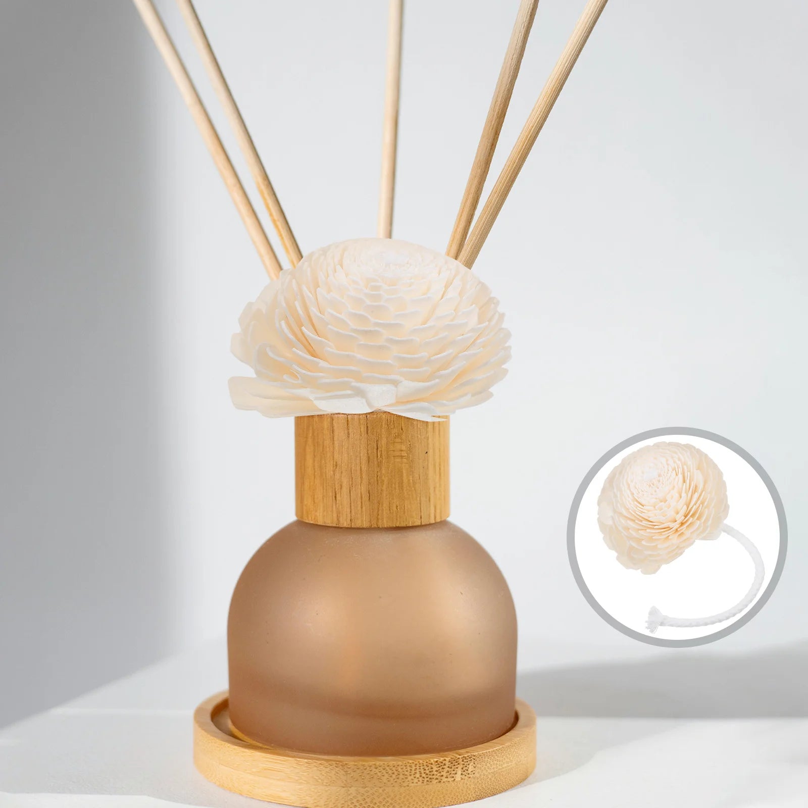 2Pcs Lavender Aromatherapy Diffuser Flower Head Air Freshener Romantic Aromatherapy For Home Health