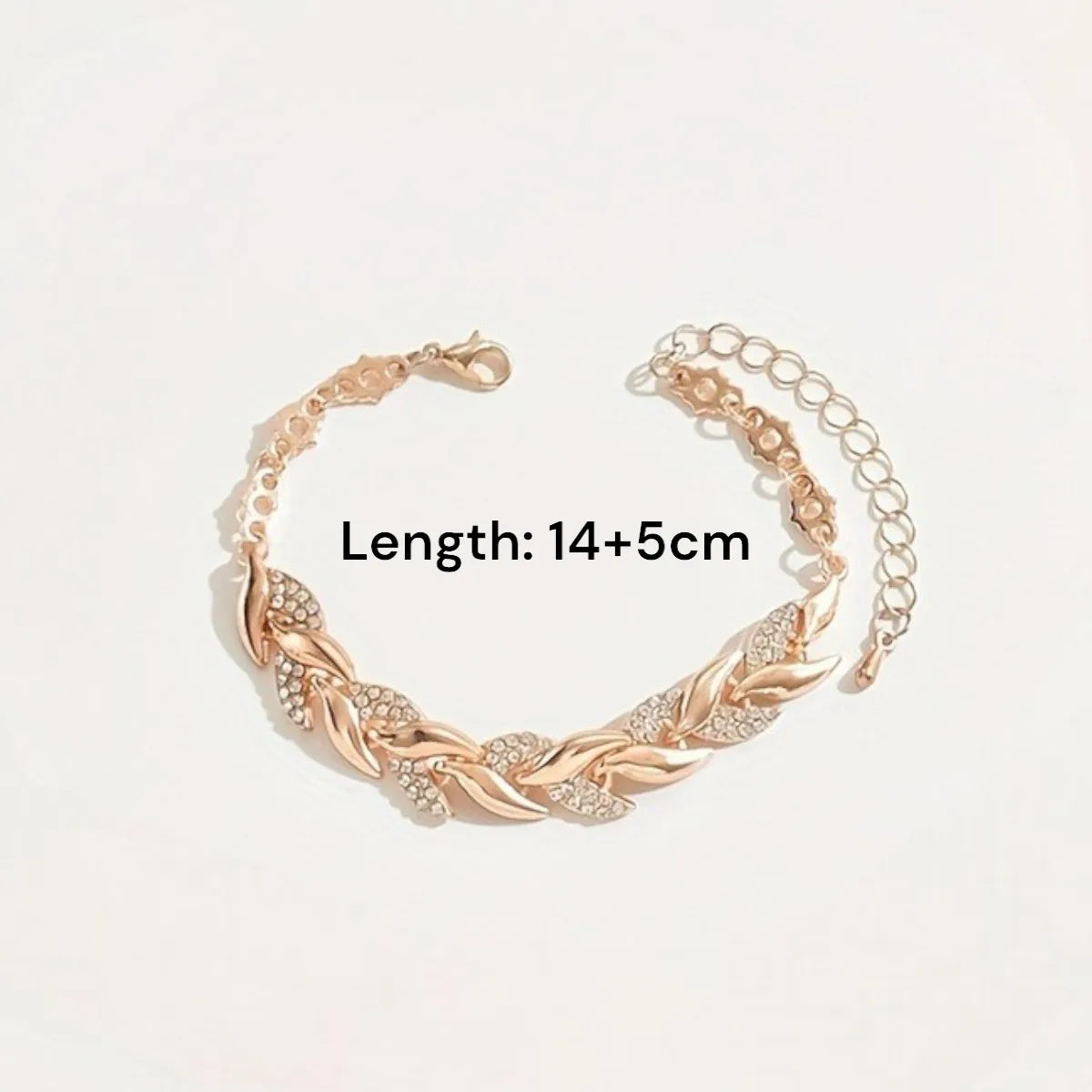 2PCS Elegant Design Glass Rhinestone Chain Fish Tail Necklace with Matching Bracelet for Women Luxury Jewelry Set Fashion Style