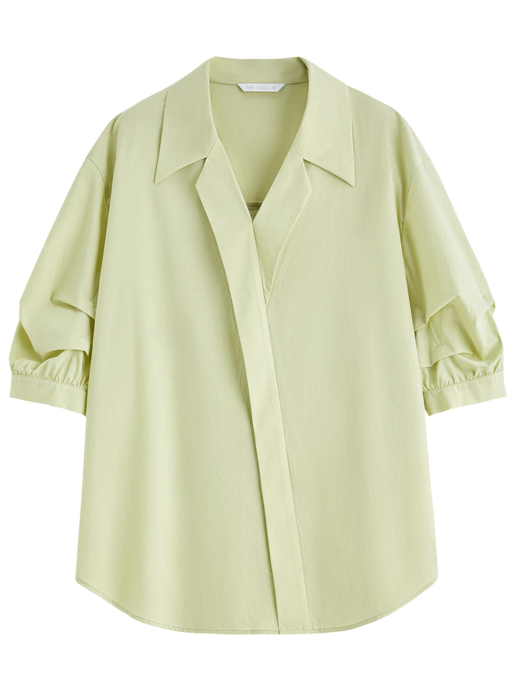 FSLE French Style Elegant Shirt Five-quarter Sleeve Fashion Top for Women 2025 Summer New V-neck Versatile Casual Tops 25FS12536