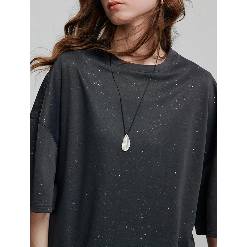 TOYOUTH Women Short Sleeve T shirt 2025 Spring New Tops 8521010