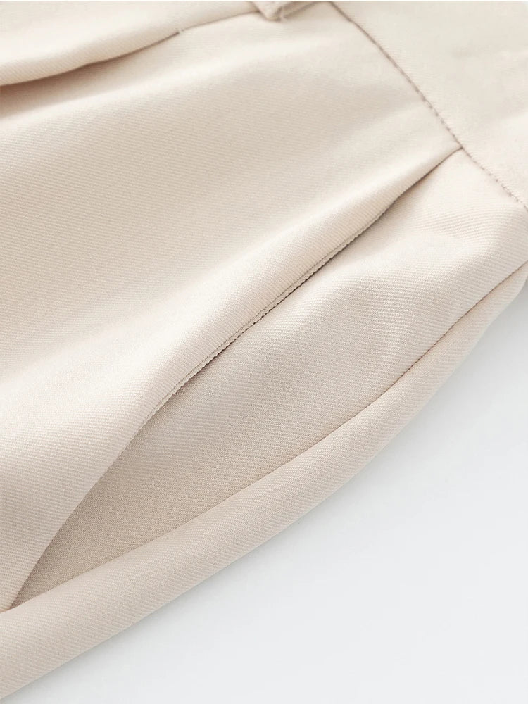 Summer Korean Men's Pants Light&Thin Polyester Elastic Waist Semi-Wide Loose Slacks Drape Suit Pants Male Casual Trousers