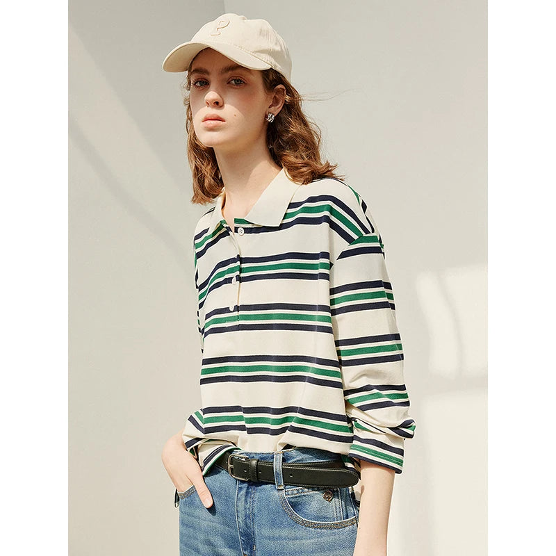 TOYOUTH Women T shirt 2025 Spring New Tops 8511053