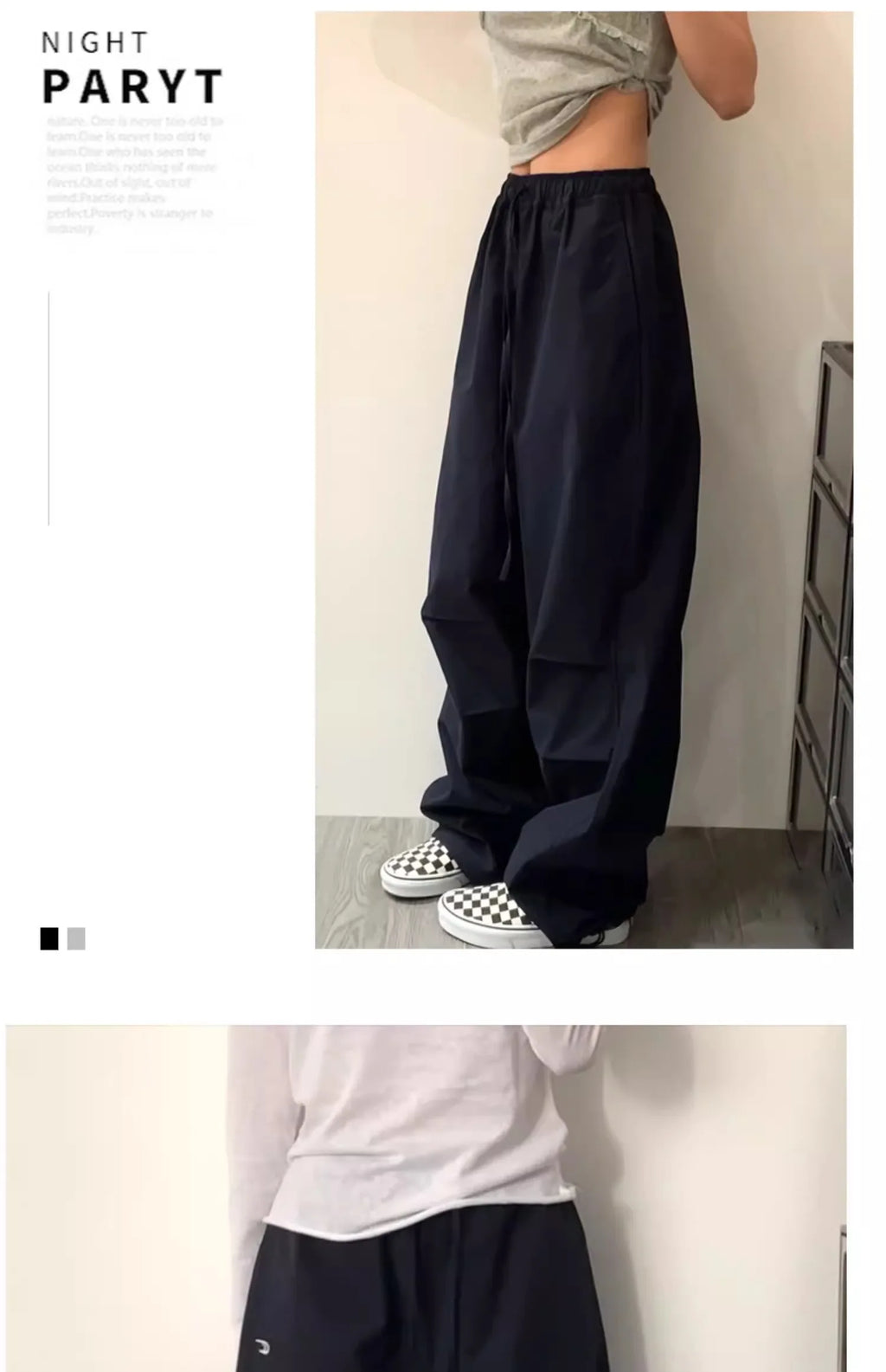 High Waist Wide Leg Pants Women's Retro American High Street Paratrooper Trousers Spring Summer New Loose Drapey Cargo Pants