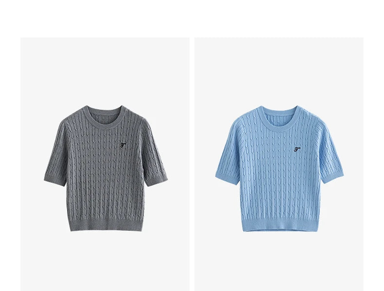 TOYOUTH  Women Knitwear 2025 Summer New Tops 8523801