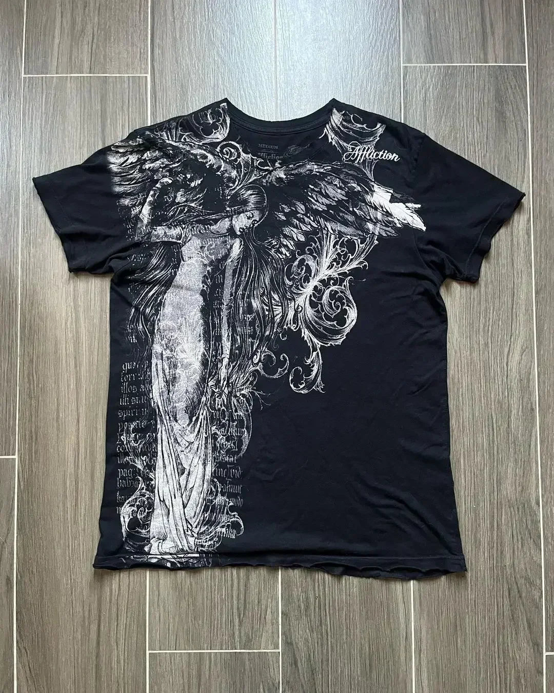Oversized Loose Printed Cotton Heavy Duty Acid Wash T-Shirt Men's Rich New Trend Distressed Retro Custom Long Sleeve DTG T-Shirt
