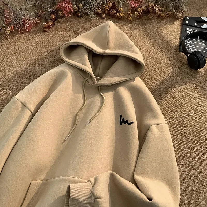 American Style Oversize Hoodie Men's Loose Top Korean Lazy Style New Arrival Fall Winter Fashion Brand Casual Sweatshirt