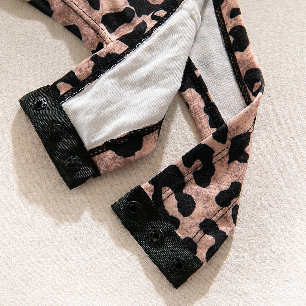 Yimunancy Leopard Print Women Mesh Bodycorn Bodysuit Long Sleeve Sexy Bodysuit Stand Colloar Body Femme