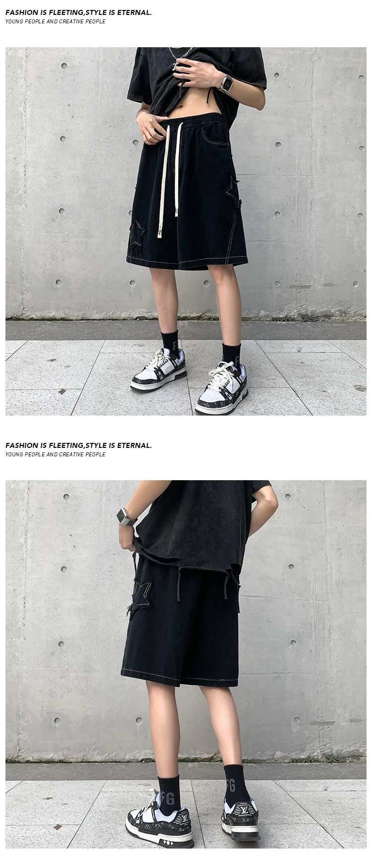 2024 Summer Shorts Men Loose spodenki meskie Vintage Denim Basic SimpleHot Sale High Waist Leisure Ulzzang Streetwear Short