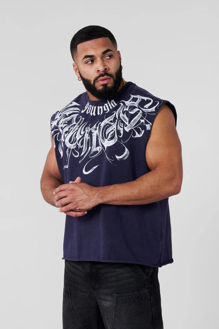 Men's Fitness Tank Top 2025 New Men's Cotton T-shirt Men's Running Training Home Sleeveless Shirt Family Party Men's Sleeveless