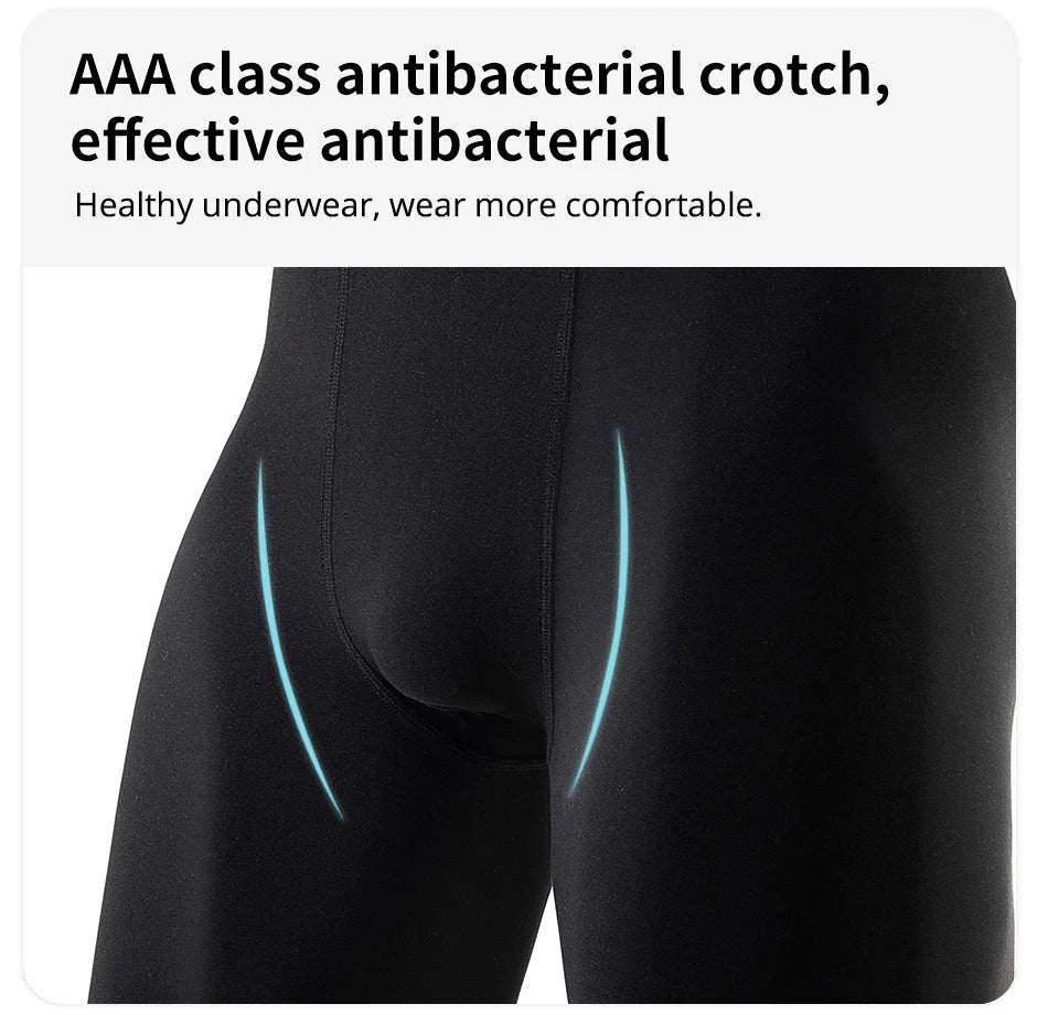 2/5 Pcs Teenagers To Adults Multi-size Men's Sports Underwear Fitness Long Boxer Shorts Running Training Basketball Football Sho