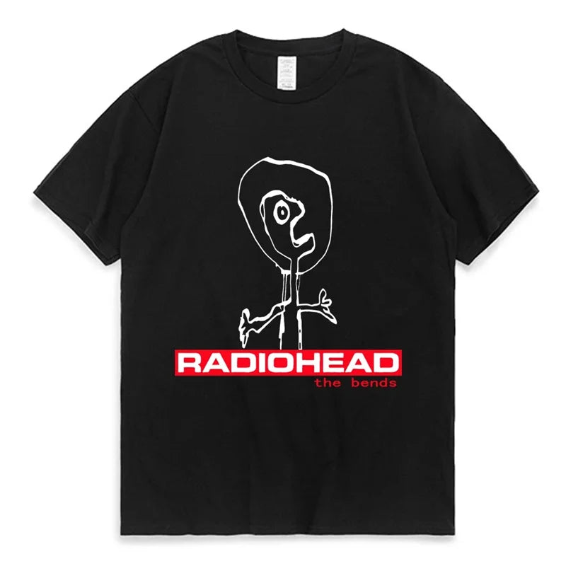 Radiohead T Shirt Men Vintage Classic Tees North America Tour Rock Boy women's tshirt Camisetas Hombre Hip Hop Street casual Top