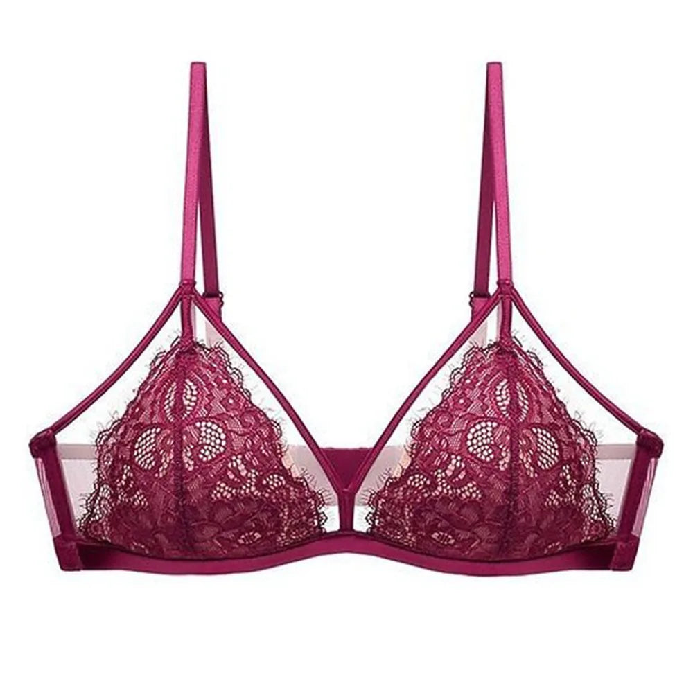 Women Lace Bra Padded Thin Lingerie Casual Ladies Underwear Elegant Daily Bralette