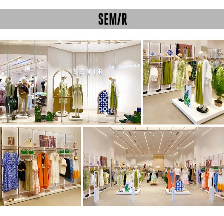 Semir Twist Knot Design Short Sleeve Tee Women Slim Fit 2025 Summer New Fashionable Casual Top