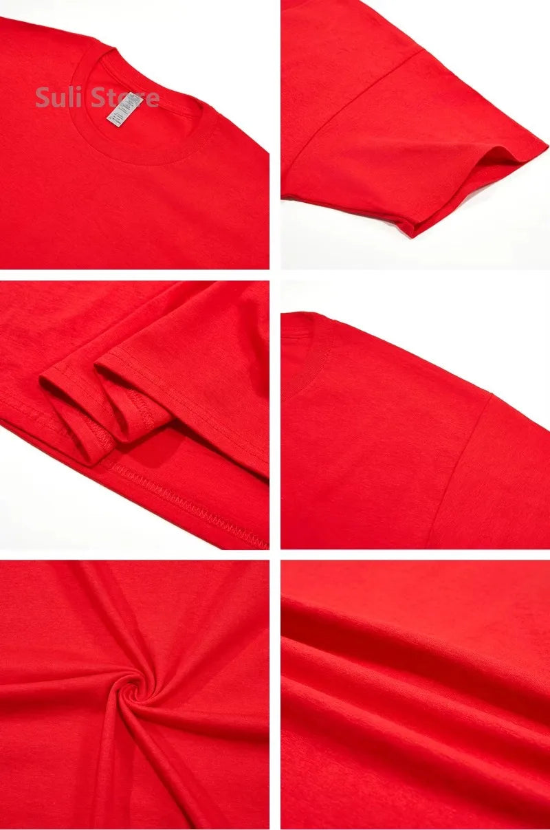 New Candy Color 100% Cotton T-Shirts Men Women 14 Colors Oversized Short Sleeves High Quality Brand Tee Clothing Soft T Shirts