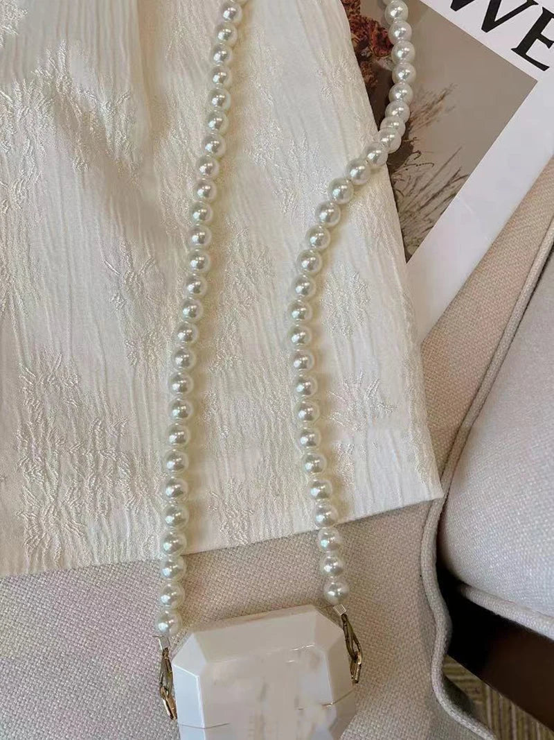 Vintage Jacquard Shorts Women Black Chic Harajuku High Waist Casual Straight Shorts Summer Elegant Pleated A Line Shorts New Ins