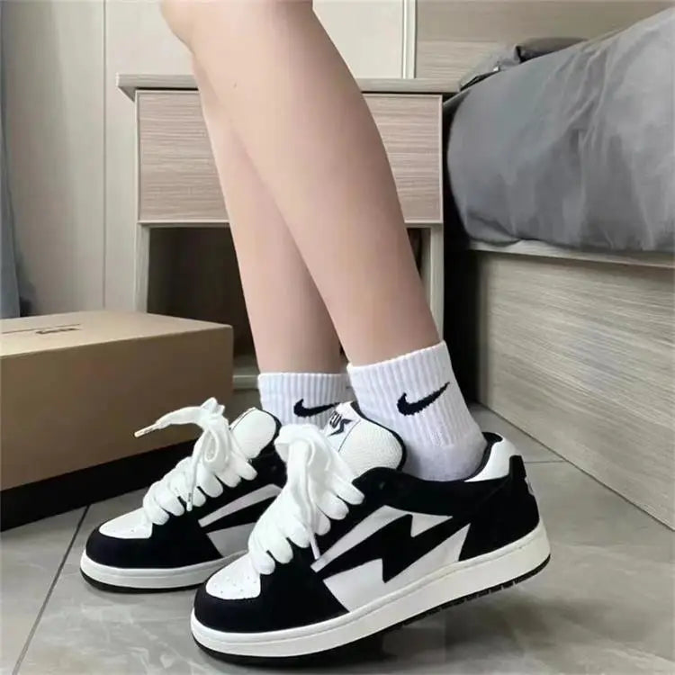 Summer Chunky Ladies Sneakers Thick Bottom Increased Ultra-Light Non-Slip Wear-Resistant Bread Casual Sneakers Vulcanized Shoes
