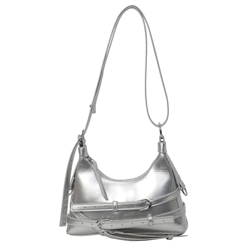 Fashion Sewing Thread Shoulder Bags Solid Soft 2024 Hot Sale Bags for Women Interior Compartment Zipper Pu Women's Handbags