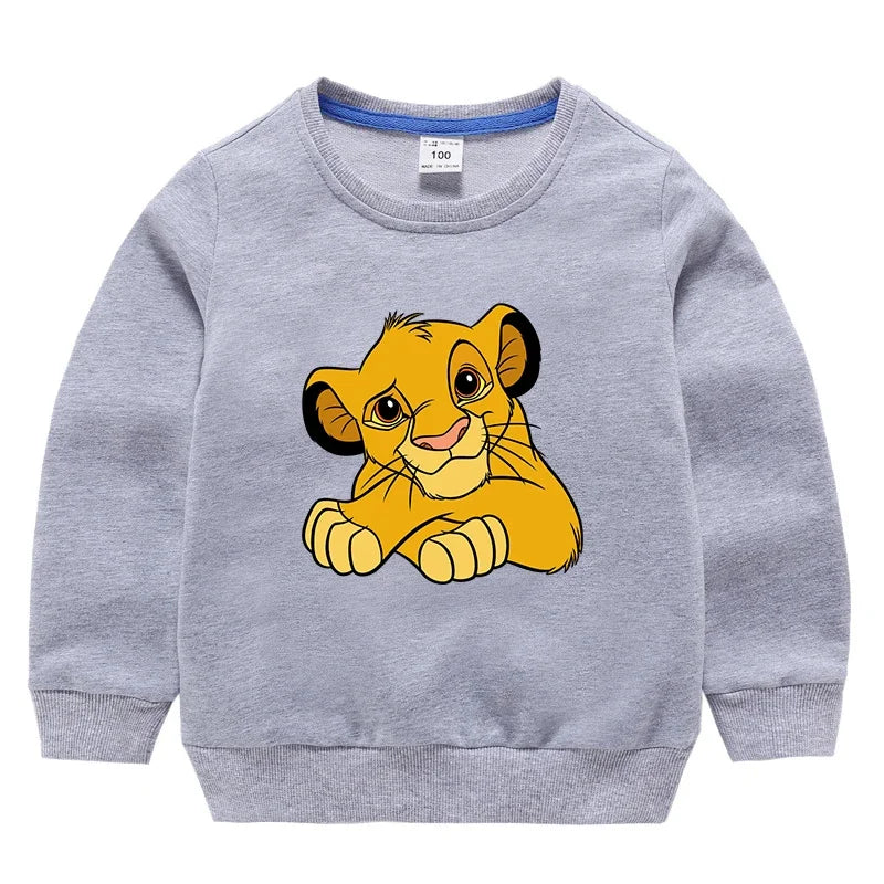 Potdemiel The Lion King Sweatshirts Toddler Baby Girls Clothes Children Boys Spring Autumn Cute Long Sleeve Fashion Top