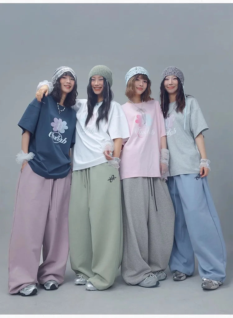 CBXLAB Street Dance Women'sPurple 'King Long Pants' hip-hop streetwear sporty jazz soft and skin-friendly casual pants