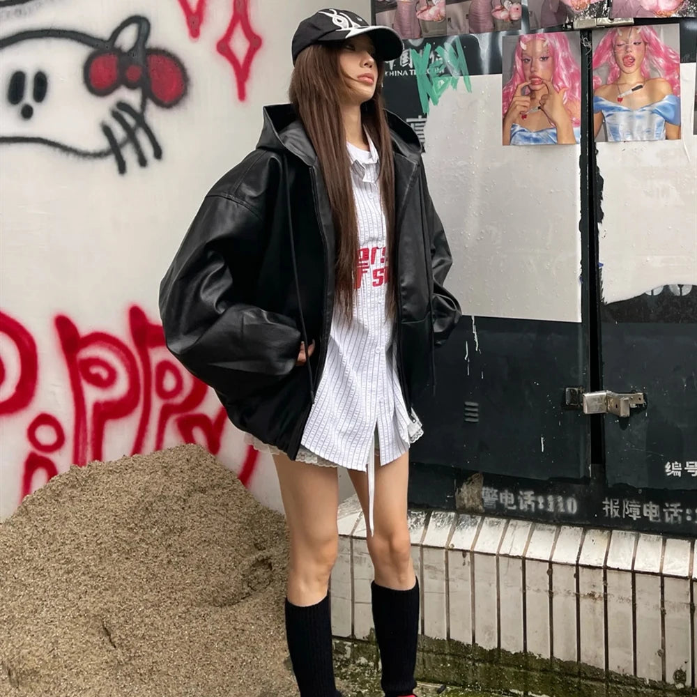 SAINT OF MICHAEL Fashion Streetwear Best Quality Cortex Coat Casual Loose Oversize Tops Vintage Solid Color Jacket For Men