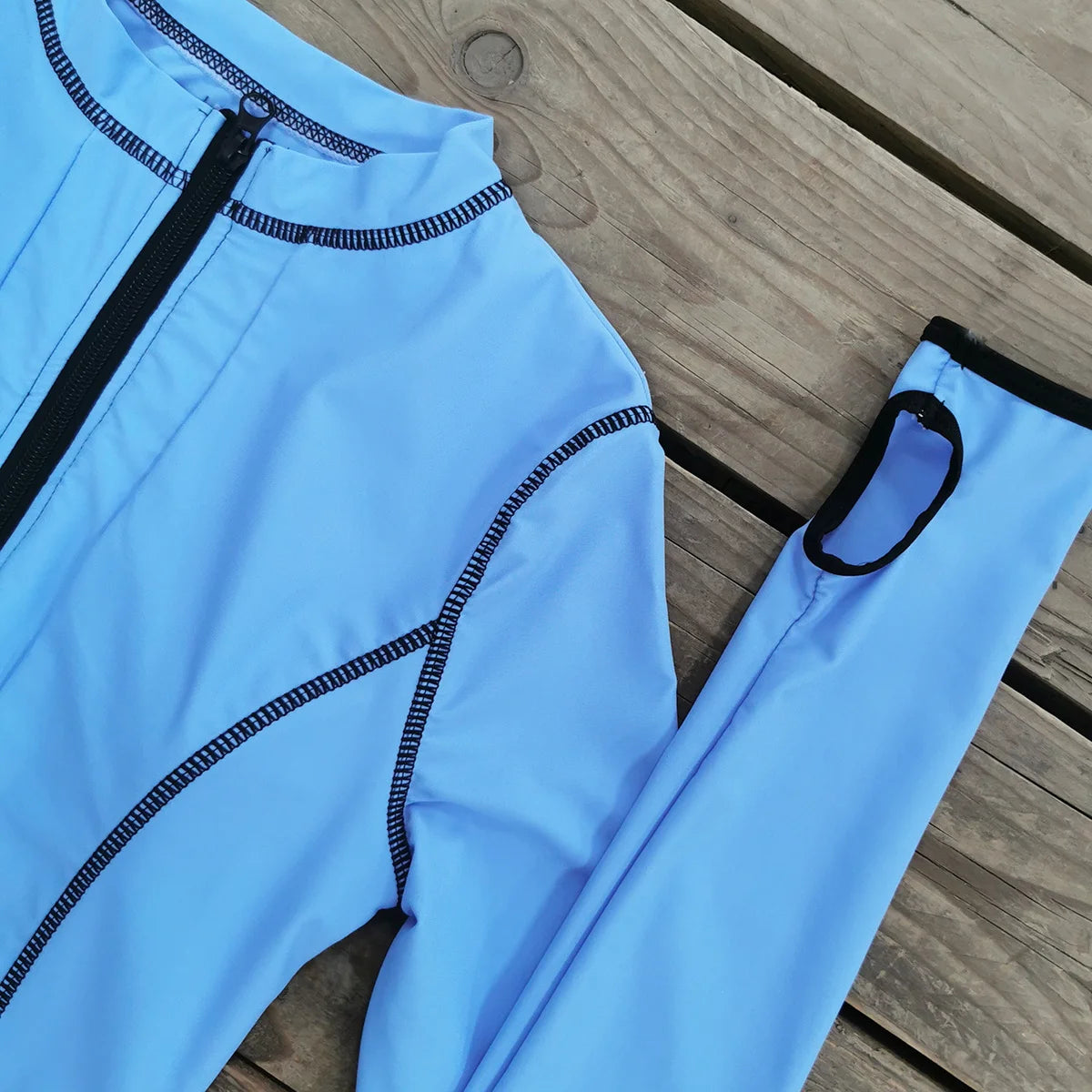 Surfing One Piece Swimsuit Cut Out Swimsuit Print Long Sleeve Swimwear Women Zipper Bathing Suit Summer Beachwear Monokini