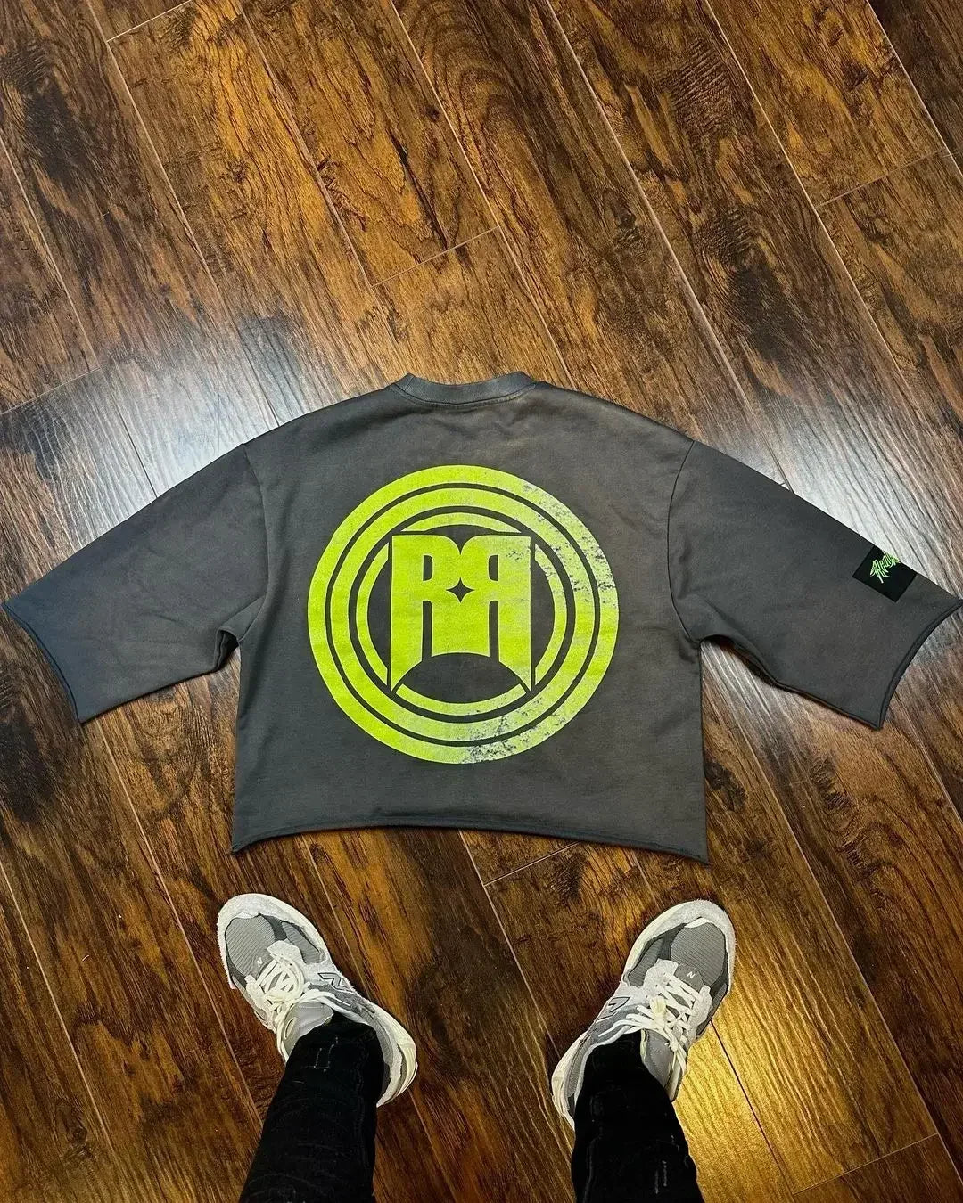 Oversized Loose Printed Cotton Heavy Duty Acid Wash T-Shirt Men's Rich New Trend Distressed Retro Custom Long Sleeve DTG T-Shirt