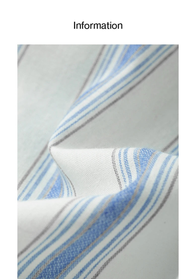 TOYOUTH Women Blouse Shirt 2025 Summer New Blue and White Striped Sleeveless Turn Down Collar Casual Shirt Tops 8522042