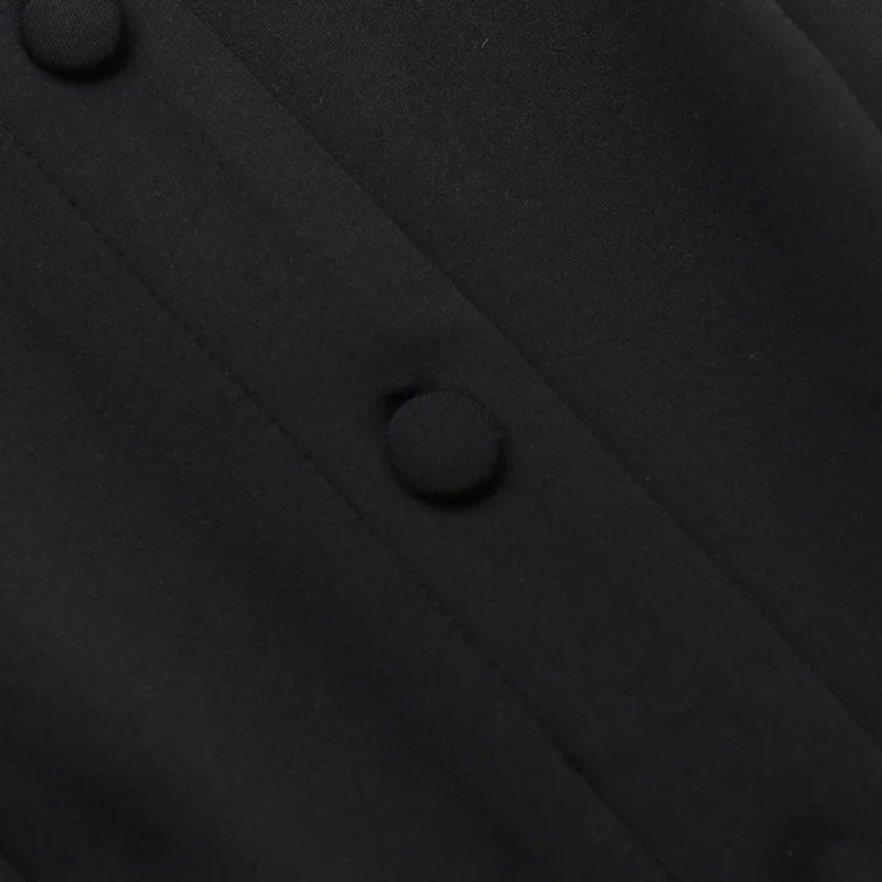 Yj24078 Cross-border Spring 2024 New Slims Smooths Your Silhouette Sleeveless Mini Dress European American Style Elegant Vest