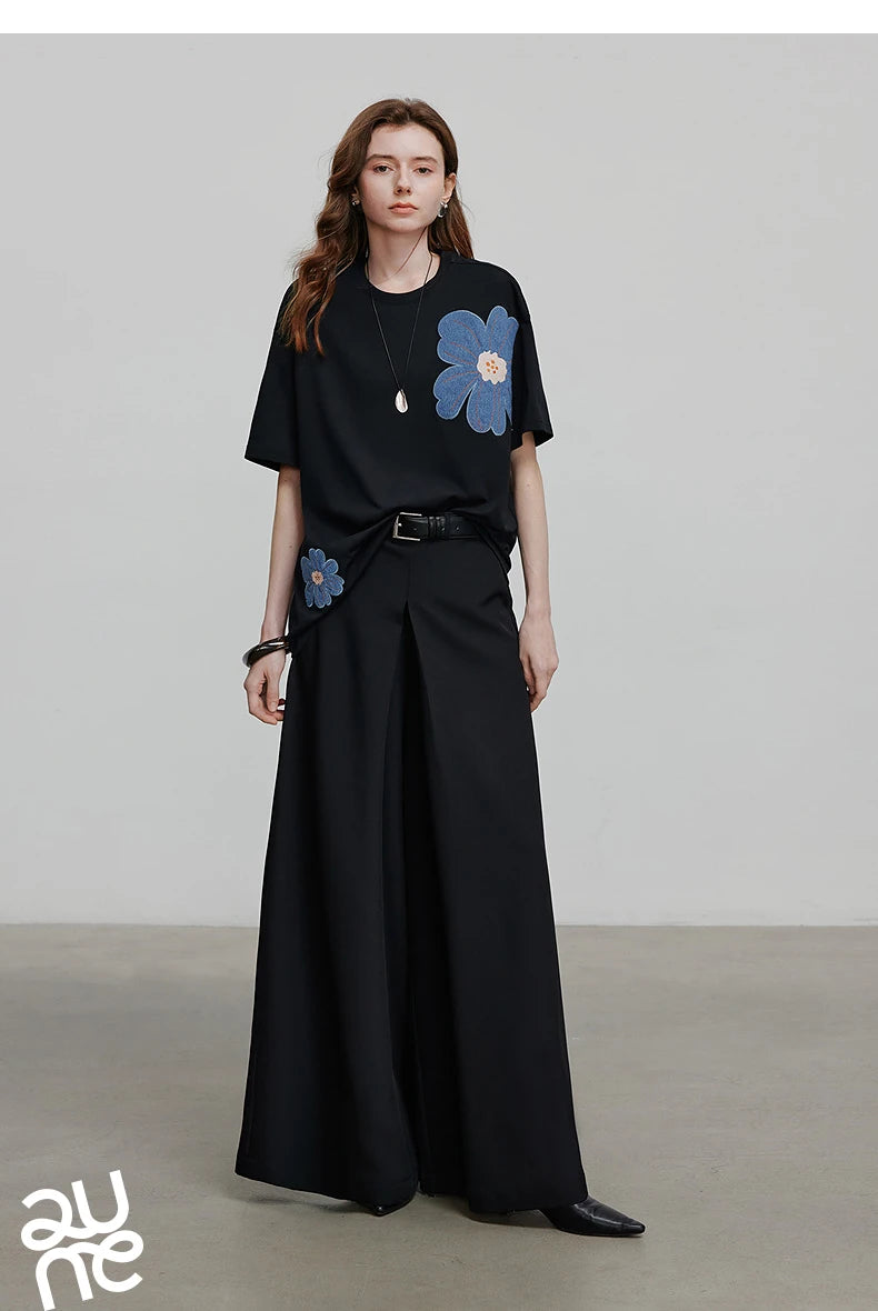 TOYOUTH Women Short Sleeve T shirt 2025 Spring New Tops 8521034