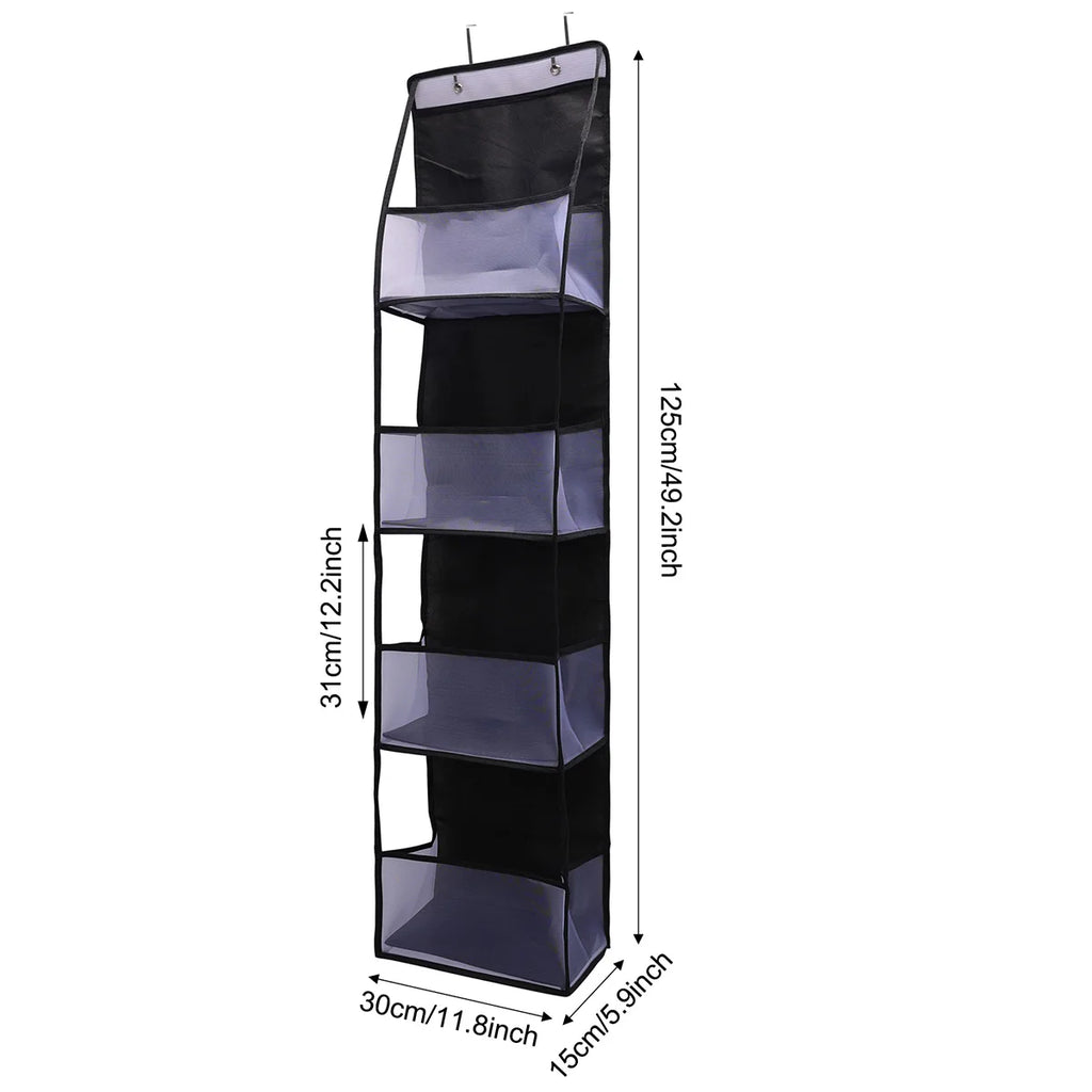 1pc 4 /6Layer Over The Door Hanging Organizer Cosmetics Wall Hanging Storage Organizerfor Nursery Bathroom Closet Bedroom Dorm