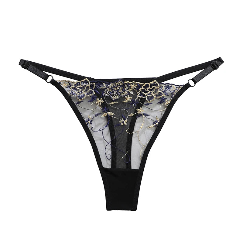 Women Lace Thong G-string Panties Sexy Floral Underwear Transparent Women's Panties Female Underpants Lingerie