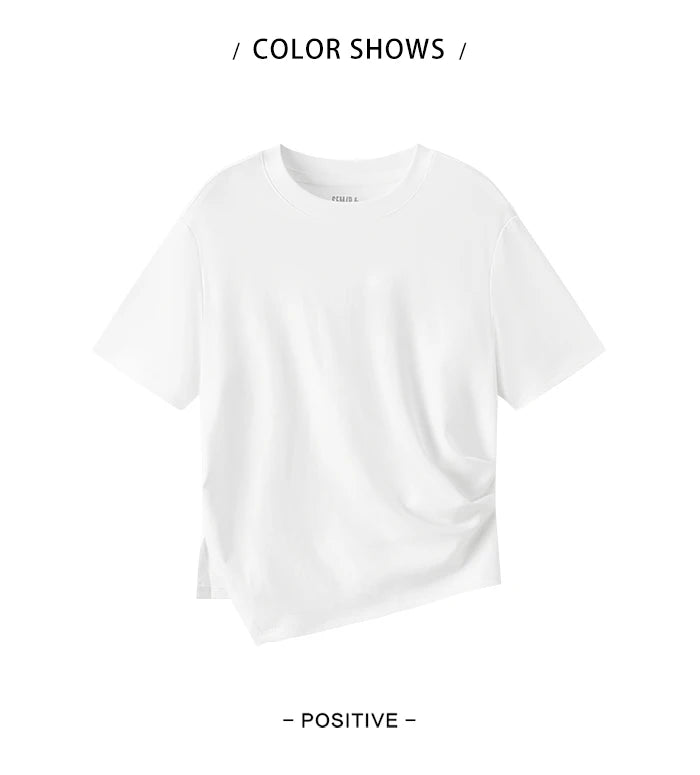 Semir Short-Sleeved T-Shirt For Women Short And Slimming With A Small Surprise New In 2024 Summer Pure Cotton Top