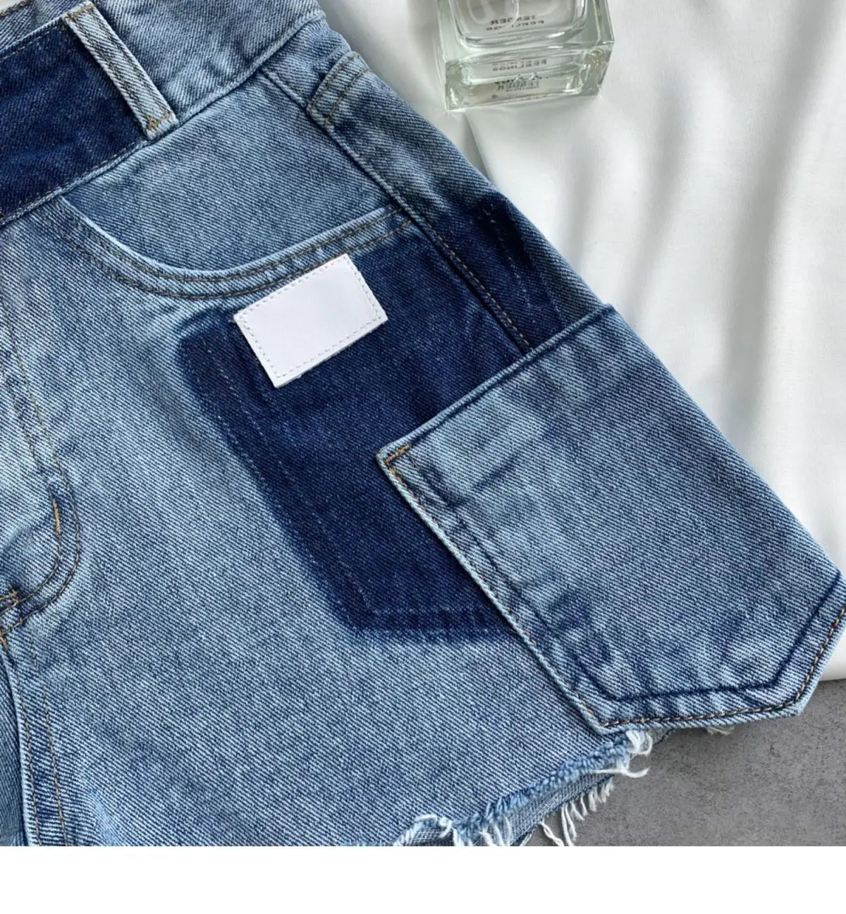 Shorts Women Irregular Washed Tassel Denim Summer Fashion Design High Waist Hot Patchwork Sexy Clothing Simple Casual Aesthetic