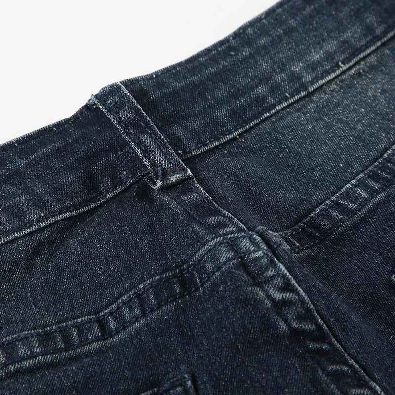 American Retro Low Waist Bell Bottom Jeans Women Summer Fashionable Versatile Casual Long Pants Washed Effect Classic Style