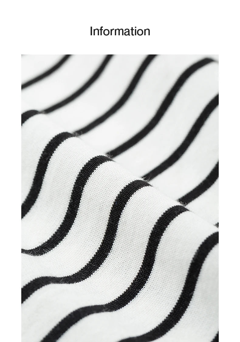 TOYOUTH Women Short Sleeve Striped T shirt 2025 Spring New Tops 8521021