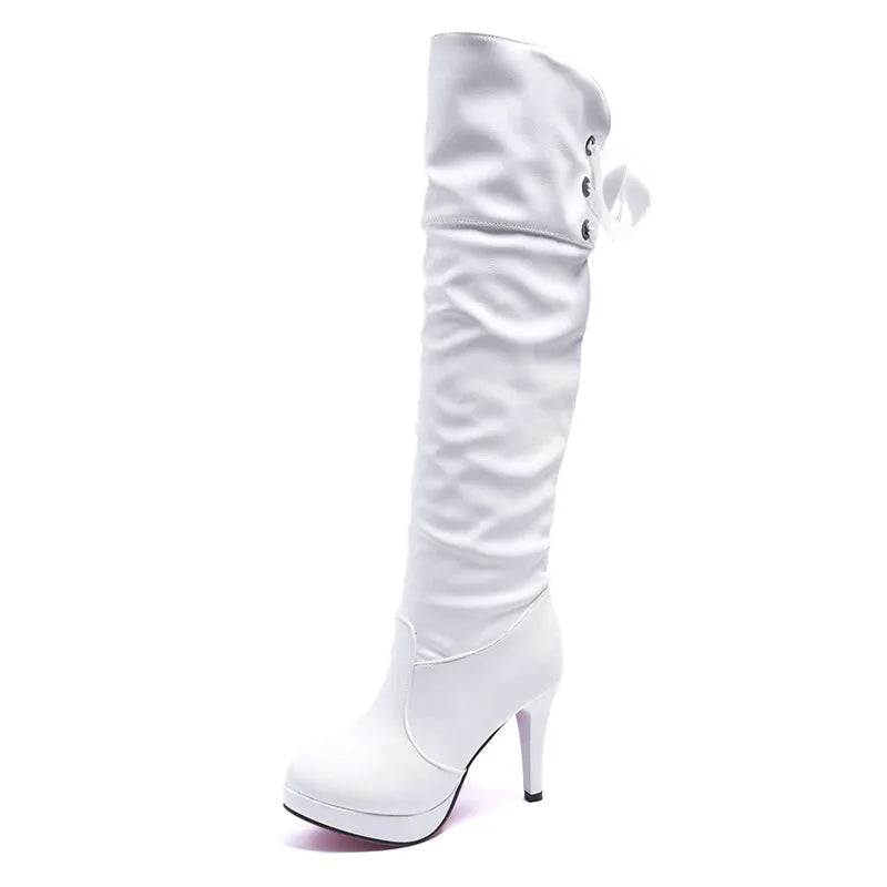 Classics Women Boots Luxury Knight Women Length Boot Fashion Sexy Soft Leather Shoes Leather Elegant Comfortable Knee High Boots