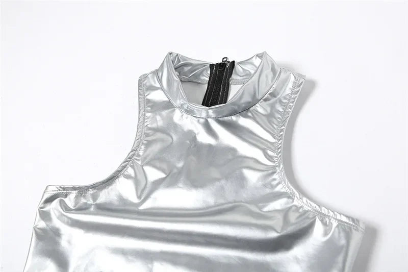 Round Neck Bodysuit Sleeveless Sexy Bodysuit Lingerie Slim Fit High Waist Y2k Bustier Solid Color Festival Outfit Fashionable