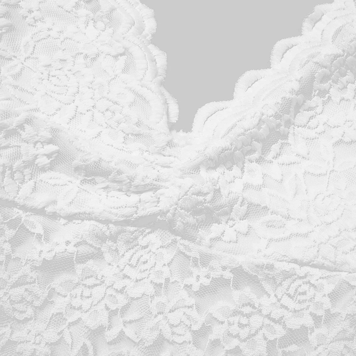 Women Elegant White Lace V-Neck Bodysuits Sexy One Piece Fitted Bodyshaper Jumpsuits Long Sleeves Shapewear Slimming Waist Tops