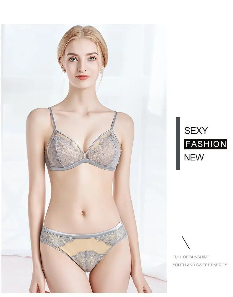 Women Lace Bra Padded Thin Lingerie Casual Ladies Underwear Elegant Daily Bralette