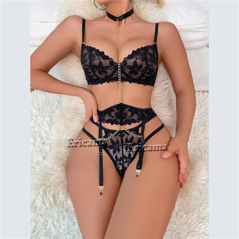 Cosplay Sexy Erotic Lingerie Women Bra And Panty Garters Sexy Lingerie Sets For Sex Women's Underwear Set Female Sexy Costumes