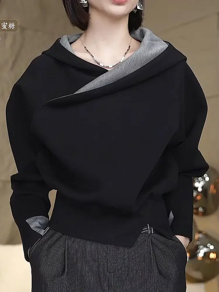 Loose High Quality Hoodies Baggy Plain Hooded Sweatshirt for Women Coat Essential Casual Woman Tops Cheap E Emo Korean Fashion M