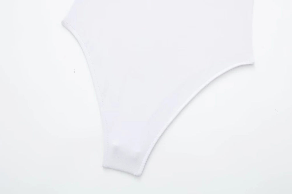 Black Body Woman Sleeveless White Bodysuit Women Square Neck Summer One Piece Swimsuits Sexy Lingerie Women's Bodysuit