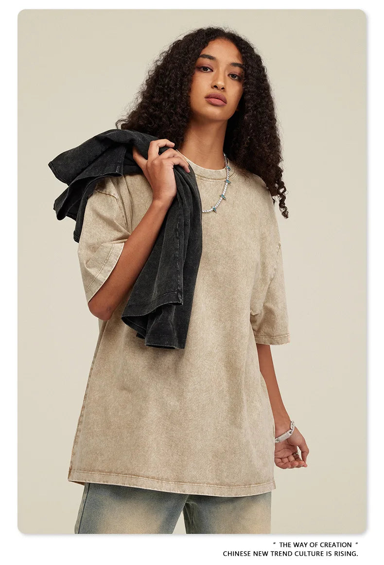 Anime Hunter x Hunter T Shirt Vintage Washed Phantom Troupe T-shirts Oversized Streetwear Manga Chrollo Lucilfer Tops Tees Man