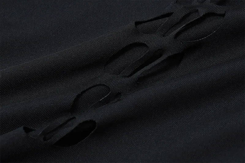 nibber Hollow Out Women Bodysuit Criss-Cross Full Sleeve Autumn Trend Skinny Sexy Solid Rave Party Club Streetwear Y2K Outfit